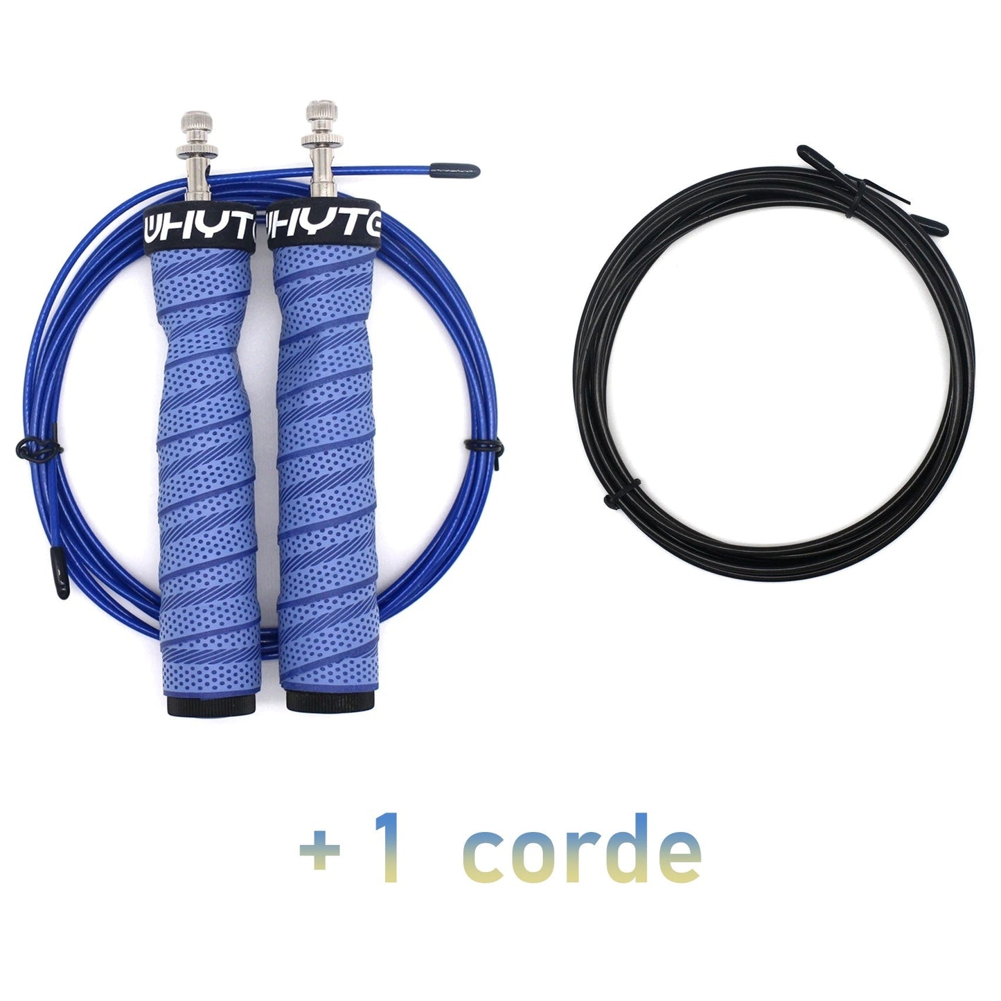 CHOUETTIFY Bleu + corde Corde à sauter Crossfit